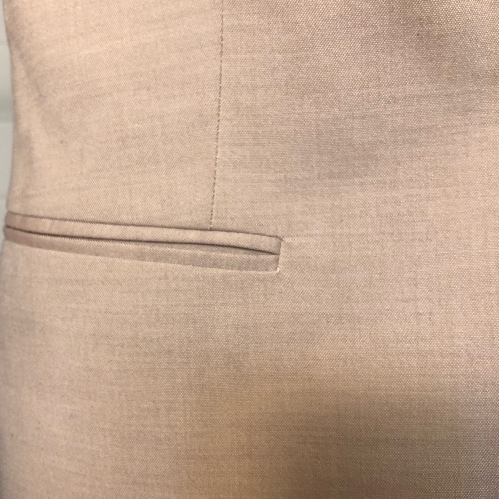 Zara Blush Pink Structured Blazer and Slim Trouser Suit Set Size 4 NWOT - Picture 12 of 13
